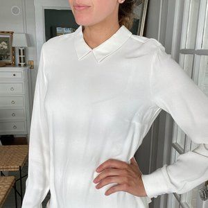 Brooks Bothers Reverse Button Collared Blouse size 4